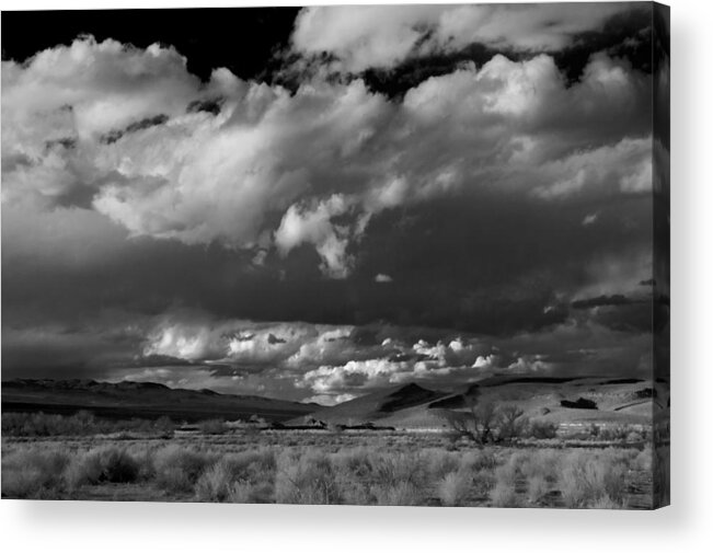Clouds Acrylic Print featuring the photograph Desert Storm by Cat Connor
