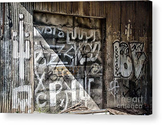 Graffiti Acrylic Print featuring the photograph Devil's Details by Ken Williams