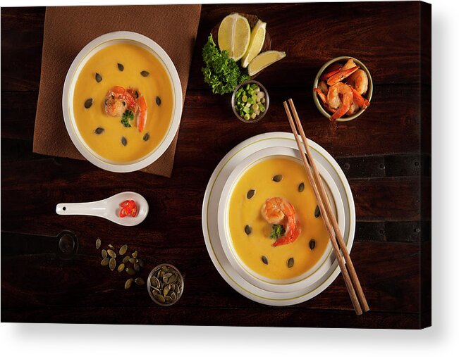 Still Life Acrylic Print featuring the photograph Dinner For Two by Diana Popescu