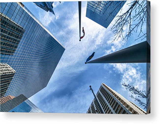 Buildings Acrylic Print featuring the photograph Dizzying by Guy Whiteley