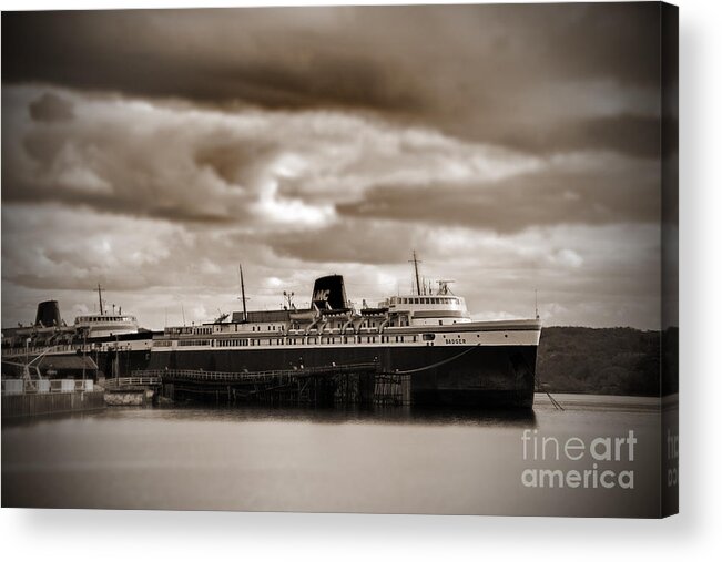 The Badger Acrylic Print featuring the photograph Docked by Randall Cogle
