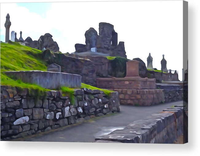 Ruins Acrylic Print featuring the photograph Donegal Rest by Norma Brock