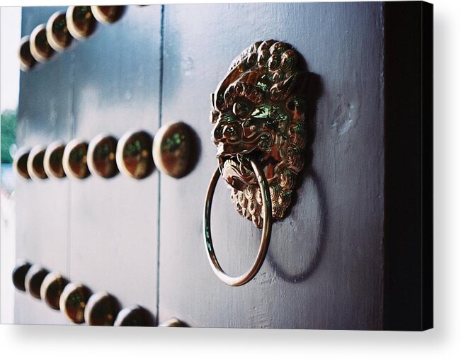 Taiwan Acrylic Print featuring the photograph Door Ring by Photography By Bert.design