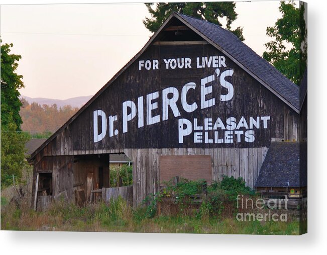 Country Acrylic Print featuring the photograph Dr. Pierce's Barn by Mindy Bench
