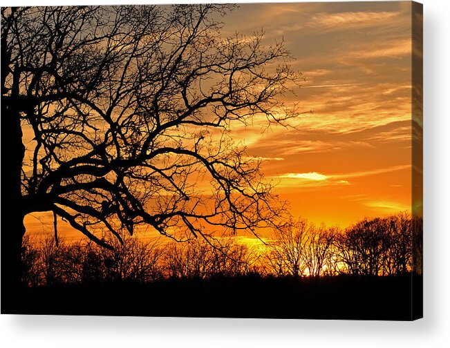Sunset Acrylic Print featuring the photograph Dramatic Sunset by Jeanne May