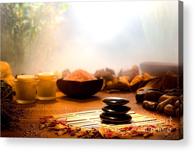 Aromatherapy Acrylic Print featuring the photograph Dream Spa by Olivier Le Queinec