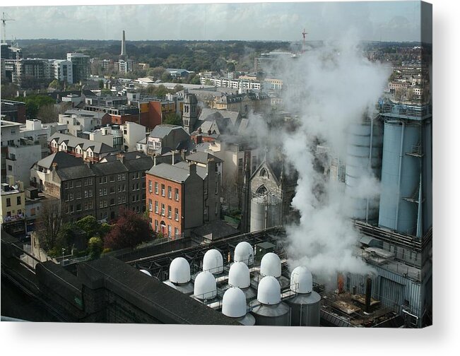 Guiness Brewery Dublin Ireland Acrylic Print featuring the photograph Dublin View from the Guiness Brewery by Melinda Saminski