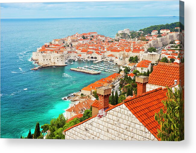 Adriatic Sea Acrylic Print featuring the photograph Dubrovnik, Croatia by Traveler1116