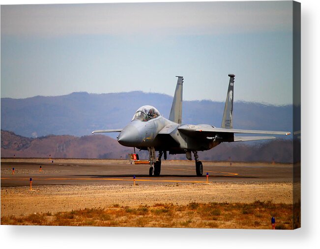 F15 Acrylic Print featuring the photograph Eagle Taxi by Saya Studios