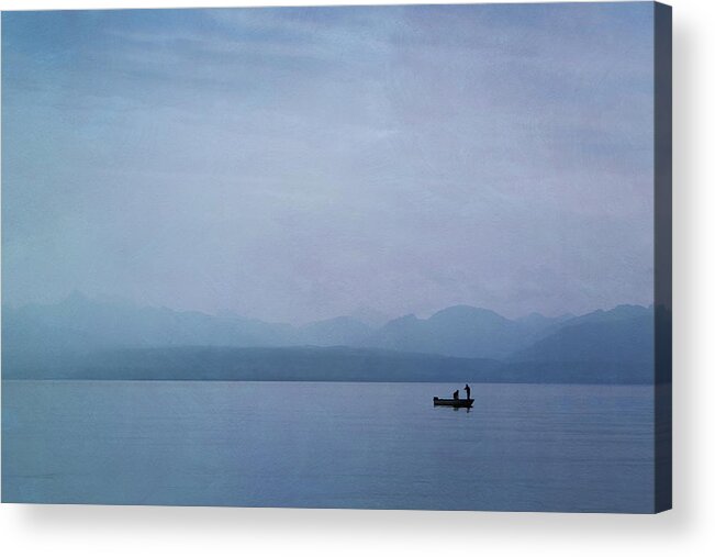 Lake Acrylic Print featuring the photograph Early Morning on Lake Leman by Jean-Pierre Ducondi