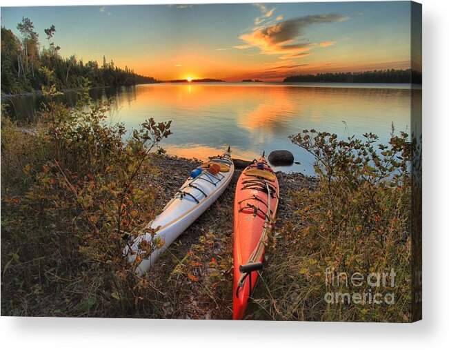 Isle Royale National Park Acrylic Print featuring the photograph Early Risers by Adam Jewell