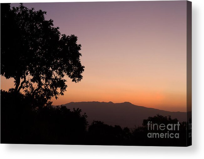 Sunrise Acrylic Print featuring the photograph East Africa Sunrise by Chris Scroggins