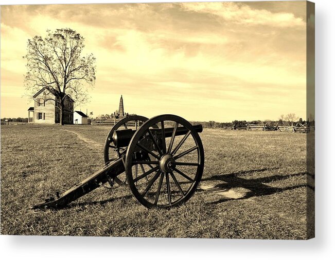 Manassas National Battlefield Park Acrylic Print featuring the photograph Echoes of the Past by Jean Goodwin Brooks