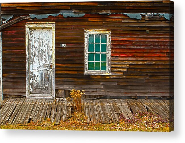 Mine Cabin Acrylic Print featuring the photograph Eckley Reflection by Jeff Kurtz