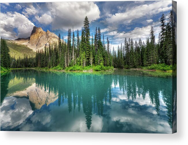 Emerald Valley Acrylic Print featuring the photograph Emerald ... by Zoran Dujic Lighthunter