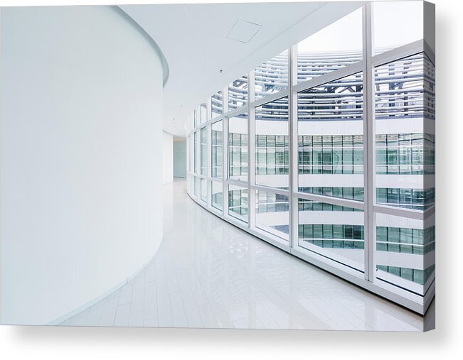 Corporate Business Acrylic Print featuring the photograph Empty Modern Office by Chinaface