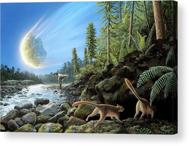 Artwork Acrylic Print featuring the photograph End Of Cretaceous Kt Event by Richard Bizley