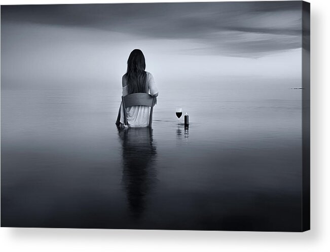 Wine Acrylic Print featuring the photograph Enjoy The Silence by Maria Kaimaki