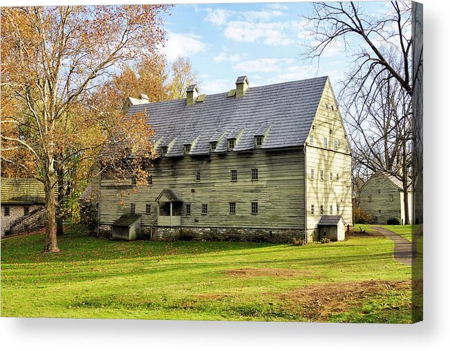 Ephrata Cloister Acrylic Print featuring the photograph Ephrata Cloister by Jean Goodwin Brooks