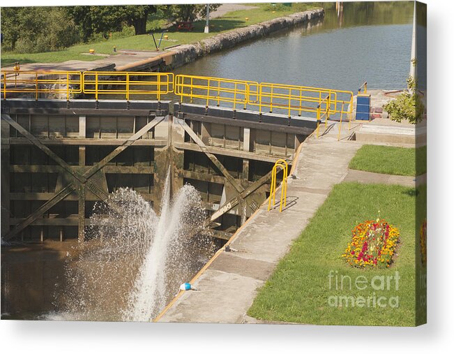 Erie Canal Acrylic Print featuring the photograph Erie Canal Lock by William Norton