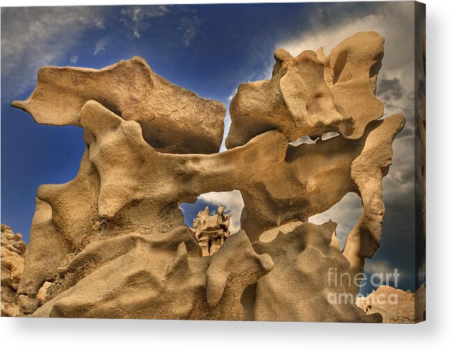 North America Acrylic Print featuring the photograph Eroded Sandstone Formations Fantasy Canyon Utah by Dave Welling