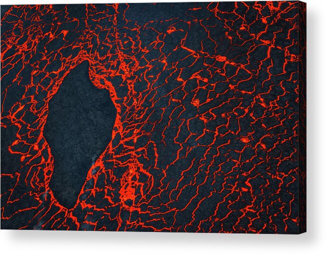Natural Pattern Acrylic Print featuring the photograph Eruption, Holuhraun, Bardarbunga by Arctic-images