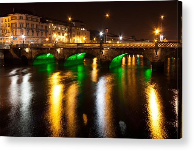 Arches Acrylic Print featuring the photograph Essex Bridge in Dublin City by Semmick Photo