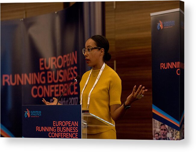 Event Acrylic Print featuring the photograph European Running Business Conference by Ulrich Roth