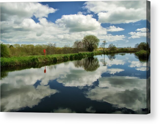 Exeter Canal Acrylic Print featuring the photograph Exeter canal by Pete Hemington