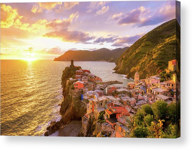Tranquility Acrylic Print featuring the photograph Eye Of Vernazza by Jason Arney