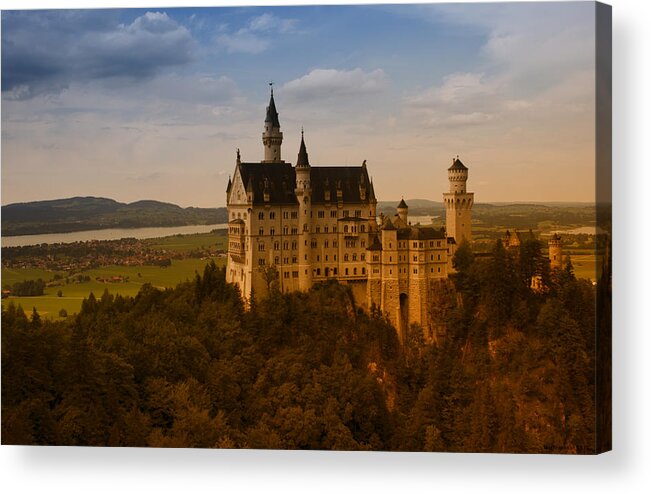 Miguel Acrylic Print featuring the photograph Fairy Tale Castle by Miguel Winterpacht