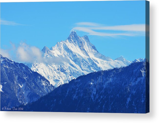Alps Acrylic Print featuring the photograph Fairy tale in Alps by Felicia Tica