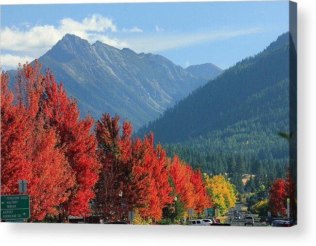 Fall Colors Acrylic Print featuring the photograph Fall Colors in Joseph Or by Ed Cooper Photography