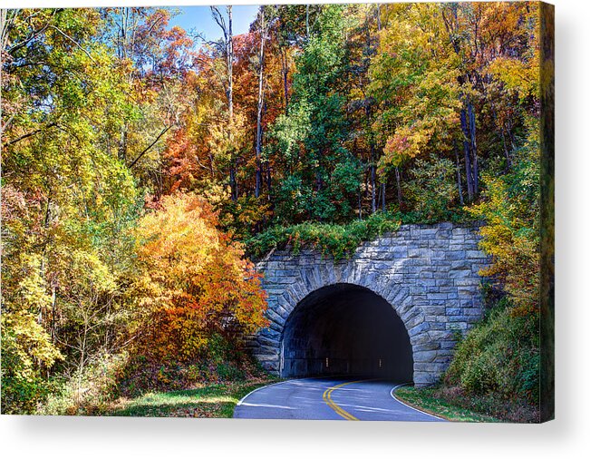 Fall Acrylic Print featuring the photograph Fall on the Parkway by Walt Baker