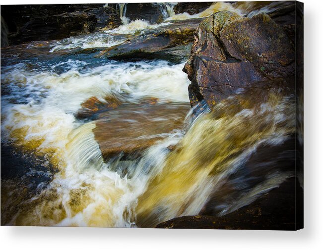 Branch Acrylic Print featuring the photograph Falls of Dochart Scotland by Mark Llewellyn