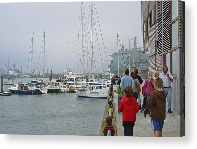 Falmouth Acrylic Print featuring the photograph Falmouth Harbour - 02 by Rod Johnson