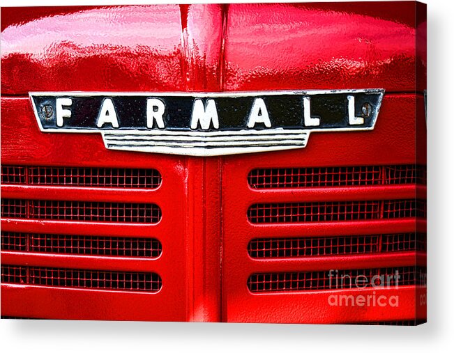 Farmall Acrylic Print featuring the photograph Farmall by Olivier Le Queinec