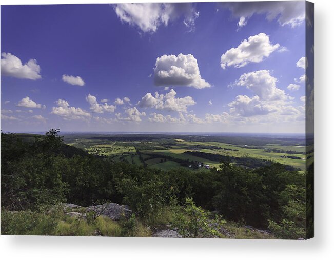 Landscape Acrylic Print featuring the photograph Farming to the sky by Josef Pittner