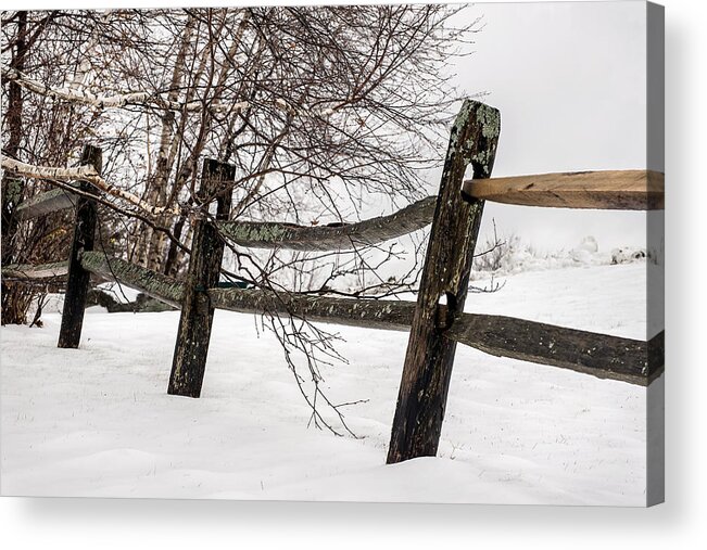 Vermont Acrylic Print featuring the photograph Fenced In by Robert Mitchell