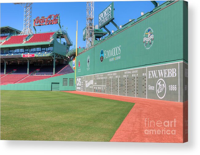 Clarence Holmes Acrylic Print featuring the photograph Fenway Park Green Monster I by Clarence Holmes