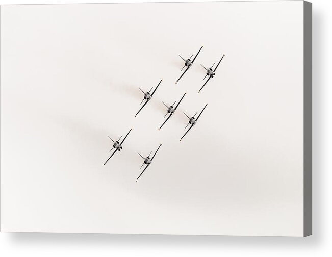 Formation Acrylic Print featuring the photograph Fighter jets by Dutourdumonde Photography