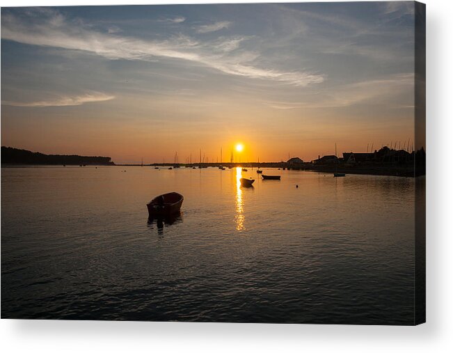 Findhorn Acrylic Print featuring the photograph Findhorn Sunset by Max Blinkhorn