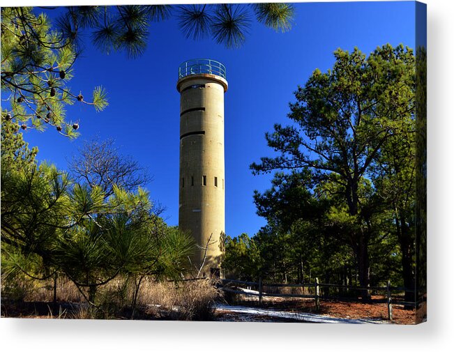 Fire Control Tower #7 Acrylic Print featuring the photograph FCT7 Fire Control Tower #7 - Observation Tower by Bill Swartwout
