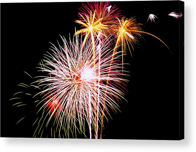 Fireworks Acrylic Print featuring the photograph Fireworks II by Matt Swinden