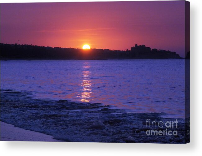 Sunrise Acrylic Print featuring the photograph First Light by Dan Holm