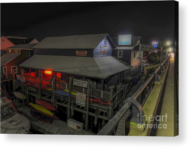 Shem Creek Acrylic Print featuring the photograph Fish Shack by Dale Powell