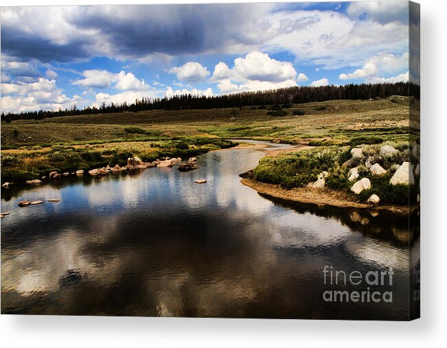 Water Acrylic Print featuring the photograph Fishermans Creek by Edward R Wisell