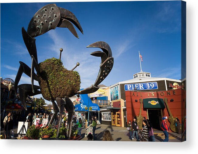 Giant Crab Acrylic Print featuring the photograph Fishermans Wharf Crab by David Smith