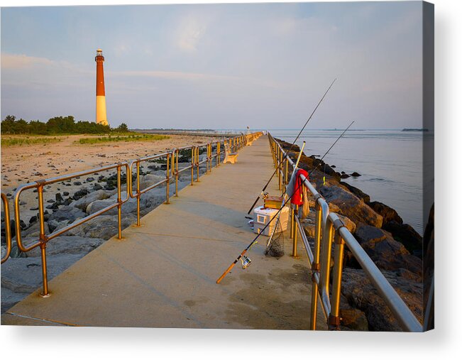 Fishing Acrylic Print featuring the photograph Fishin' Barney at Sun Rise by Mark Rogers