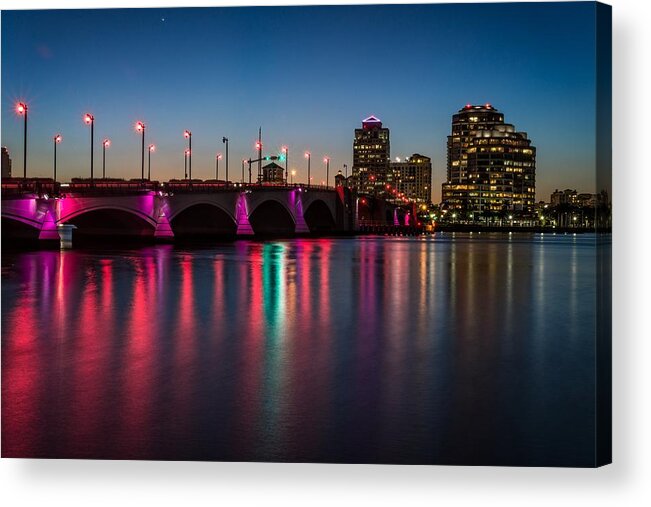 Arches Acrylic Print featuring the photograph Flagler Bridge Awareness by Lynn Bauer